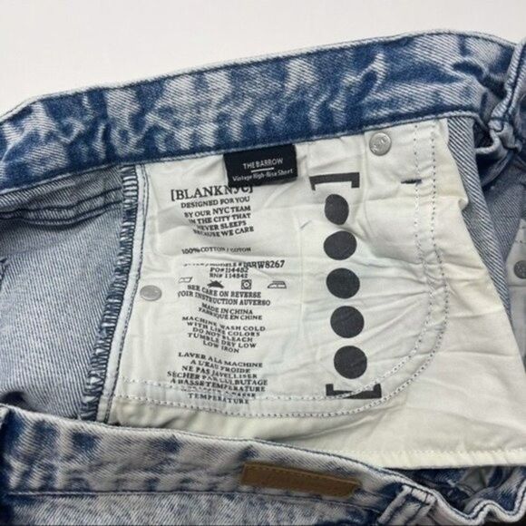 BlankNYC The Barrow vintage high rise short blue denim size 31 BoxK - Picture 5 of 6